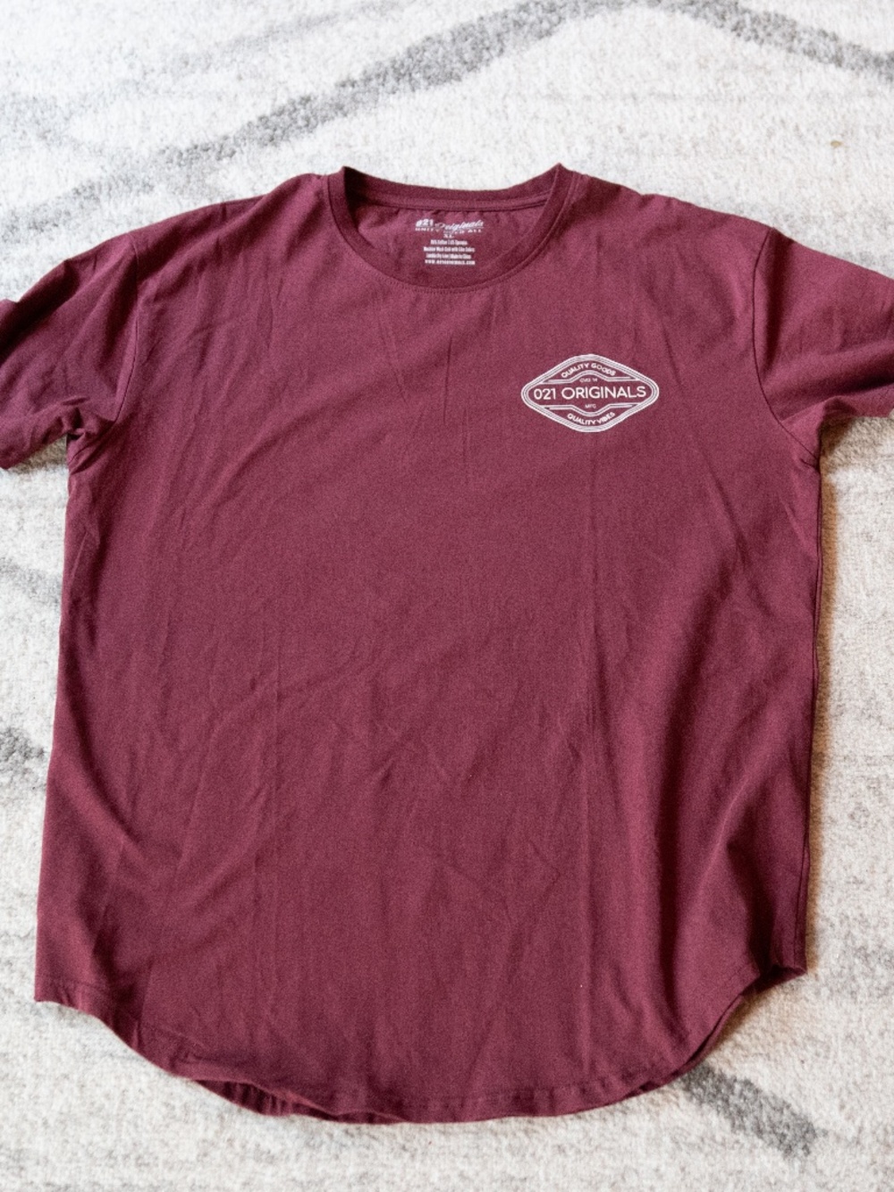 Burgundy 021 Originals tee